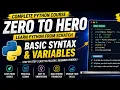 Python programming Basic syntax and variables 4