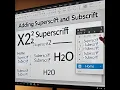 Add Superscript Subscript in POWERPOINT
