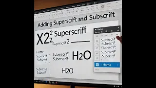 Add Superscript Subscript in POWERPOINT