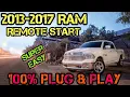 2013-2017 RAM Truck 100 Plug Play Remote Start - FULL INSTALL