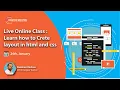 Convert PSD to HTML - Tutorial in Hindi How To Make Website Using HTML CSS