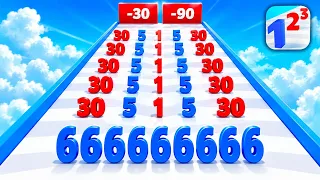 Number Master - Run and Merge Gameplay Walkthrough | Android, iOS (Level Up & Merge Numbers) Part-3