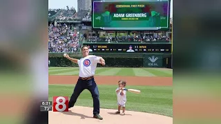Guilford s Adam Greenberg throws out first pitch at Cubs game