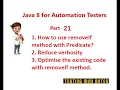 Java 8 for Automation QA - Using removeIf method with Predicate