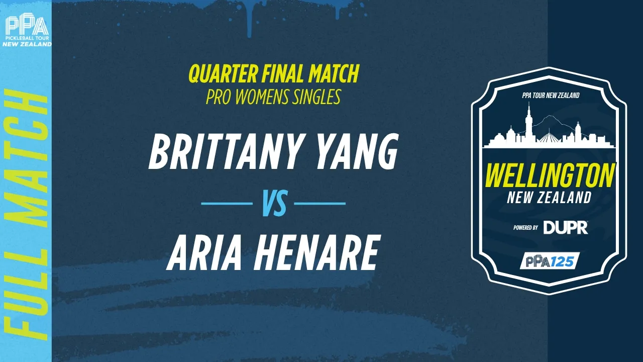 Brittany Yang vs Aria Henare at the Wellington PPA 125 | Quarter Final Match