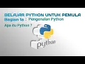 Belajar Python untuk pemula 1-B Pengenalan Python apa itu Python