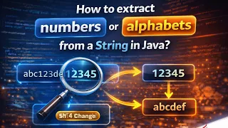 How to extract numbers or alphabets from a String in Java