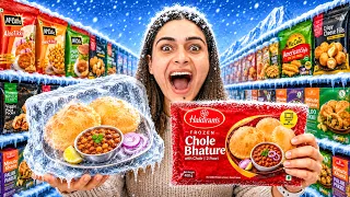 Eating ONLY Frozen Food For 24 Hours! 🥶