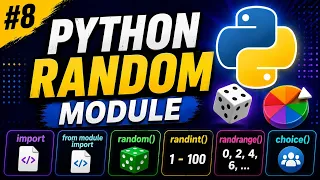 8 Learn Python Random Module in 4 minutes Easy choice randint randrange For Beginners