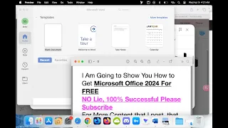 How to Get Microsoft Office 2024 Mac For Free Please Subscribe if You Find this Useful