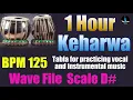 Taal Keharwa loop 1 hour high quality - Tabla for practicing vocal and instrumental music