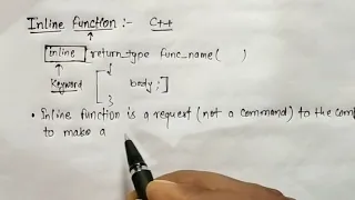 inline function ll Discuss in brief with example ll in Hindi ll