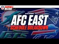 2025 NFL schedule predictions for EVERY TEAM in the AFC East