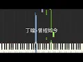 丁噹 Della 曾經如今 What We Once Were 鋼琴教學 Synthesia 琴譜
