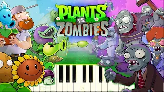 🎵 ALL PLANTS VS ZOMBIES SONGS ON PIANO!