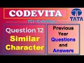 TCS Codevita Problem 12 Similar Character Problem Codevita Previous Year Questions With Solution