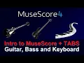 How to Use MuseScore 4 Tutorial for Beginners - Guitar Bass Keys keys