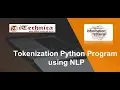 8 Tokenization Python Program using NLP