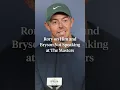Rory explained why he did not speak with Bryson during the final round of the Masters