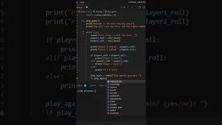 Making Dice Roll Game in Python Visual Code