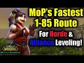 Download Lagu The Fastest 1-85 Leveling Route in MoP Classic