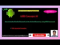 ADB Concepts How to Bluetooth on the Android Device by using ADB Commands