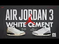 Air Jordan 3 White Cement comparison 1988 VS reimagined retro