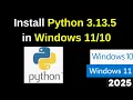 Install Python 3 13 5 in Minutes on Windows - Super Easy Trick 2025 Updated
