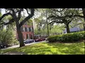Driving on Oglethorpe Avenue in Savannah Georgia