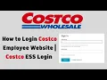 How to Login Costco Employee Website Costco ESS Login