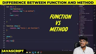 Difference between function and method Function and Method JavaScript