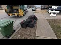 Manual Garbage Pickup Route Rearloader Truck POV Bulk Trash 4K