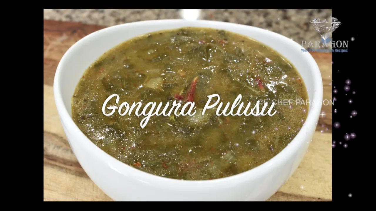 Gongura Pulusu   Roselle Stew   E-Chef Paragon