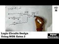 Logic Circuits Design From Boolean Expression Using NOR Gates Question 2 Digital Electronics
