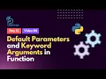 13 4 - Default Parameters and Keyword Arguments in Function Python Bangla Tutorial