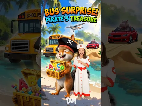 Pirate Squirrel's School Bus Surprise #kids #education