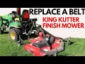 How to Replace a belt on a King Kutter Finish Mower