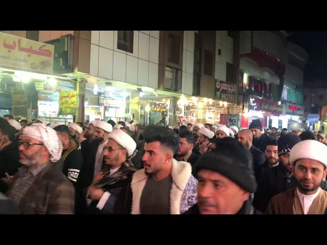 ⁣جانب من تشييع شهداء ابطال النصر .
