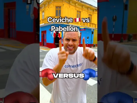 Ceviche Peruano vs Pabellón Venezolano en la final de almuerzos de IBAI #peru #venezuela #comida