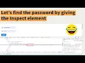 How to find out forgot password by using Inspect element