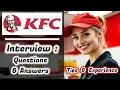 KFC Interview Secrets What They Really Ask and How to Stand Out 2026