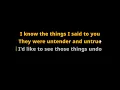Avett Brothers - Shame // karaoke