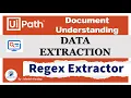 Data Extraction using RegEx Based Extractor in UiPath Document Understanding UiPathRPA