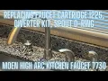 How to replace a Moen high arc faucet cartridge diverter kit spout o-ring and handle mechanism