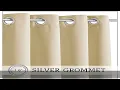 RYB HOME Outdoor Curtains for Patio - Blackout Waterproof Outside Curtains for Porch Pavilion Gazeb