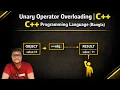 UNARY OPERATOR OVERLOADING C PROGRAMMING LANGUAGE BANGLA