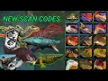 New Jurassic World Survival Wave 2 Scan Codes