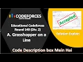 A Grasshopper on a Line Educational Codeforces Round 149 div 2 Solution Explain