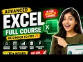 ADVANCED EXCEL FULL COURSE Learn Excel from Beginner to PRO in One Excel Masterclass