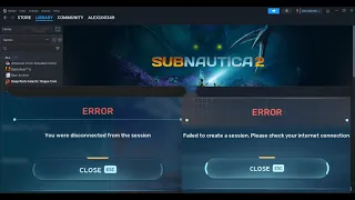 Subnautica 2 Fix You Were Disconnected From The To Create Error PC